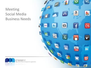 Meeting
Social Media
Business Needs
 