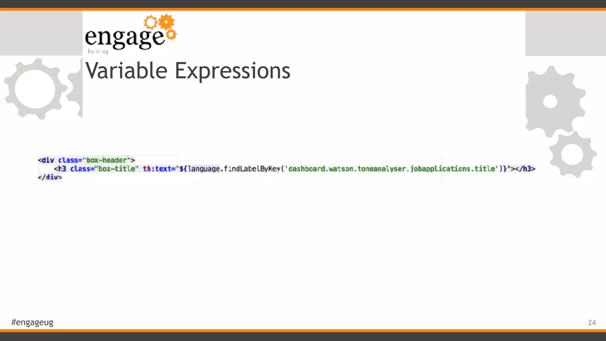 #engageug Variable Expressions 24 