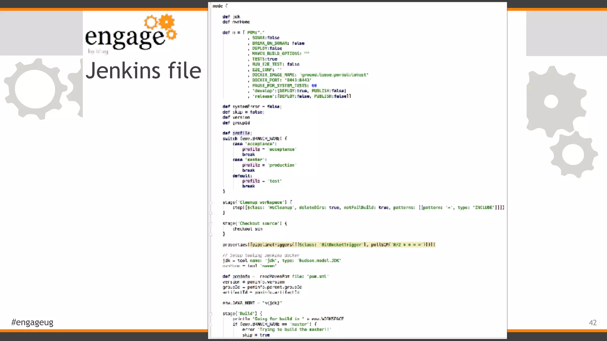 #engageug Jenkins file 42 