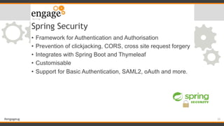 Spring forward: an introduction to Spring boot and Thymeleaf | PDF