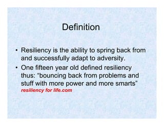 Uno – Resiliency Mental Health