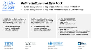 Engaging Open Source Developers to Develop Tech for Good through Code and Response™ with The Linux Foundation