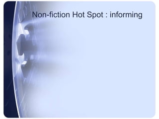 Non-fiction Hot Spot Global questioning 