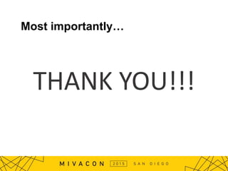 Most importantly…
THANK YOU!!!
 