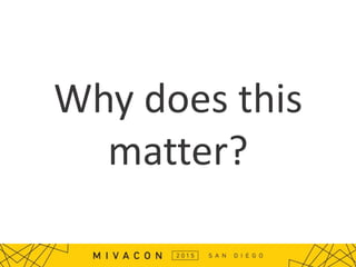 Why does this
matter?
 