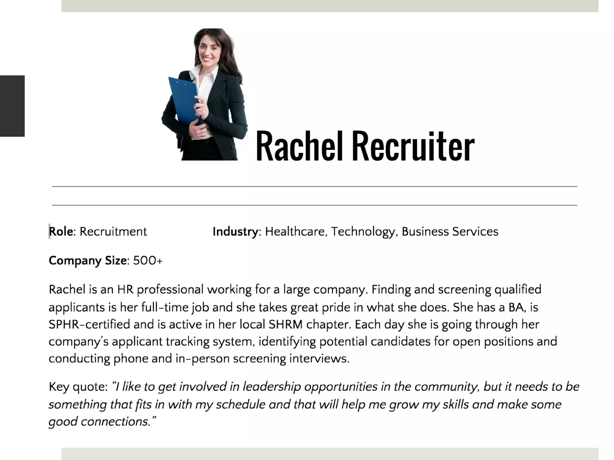 Rachel Recruiter
 