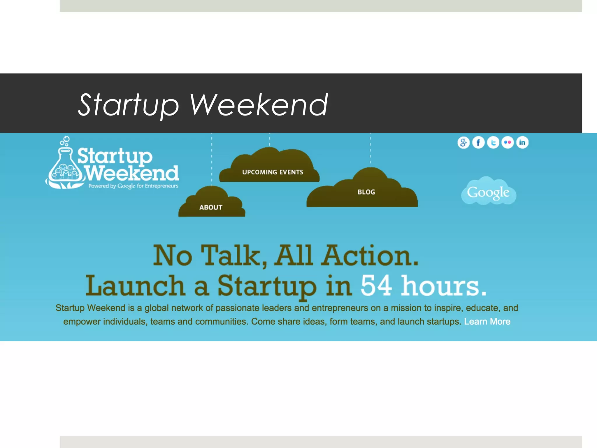Startup Weekend
 
