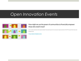 Open Innovation Events
 