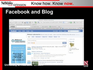 Facebook and Blog 