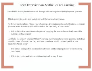 Engaging Design and Learning