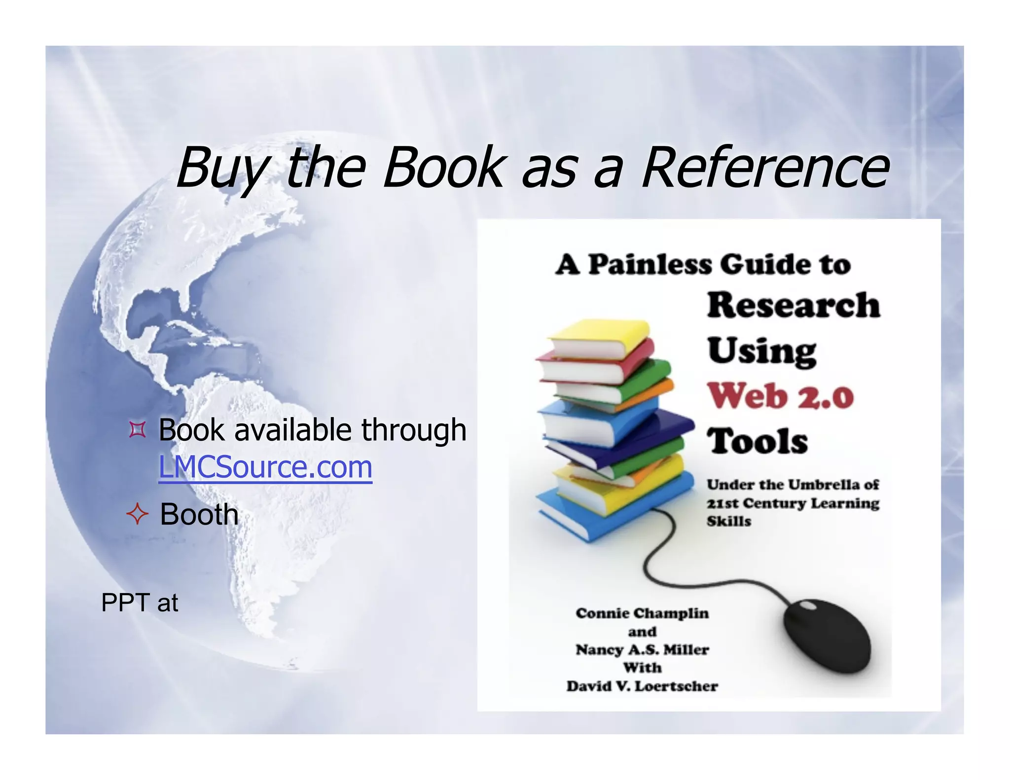 Buy the Book as a Reference



  Book available through
   LMCSource.com
   Booth

PPT at
 