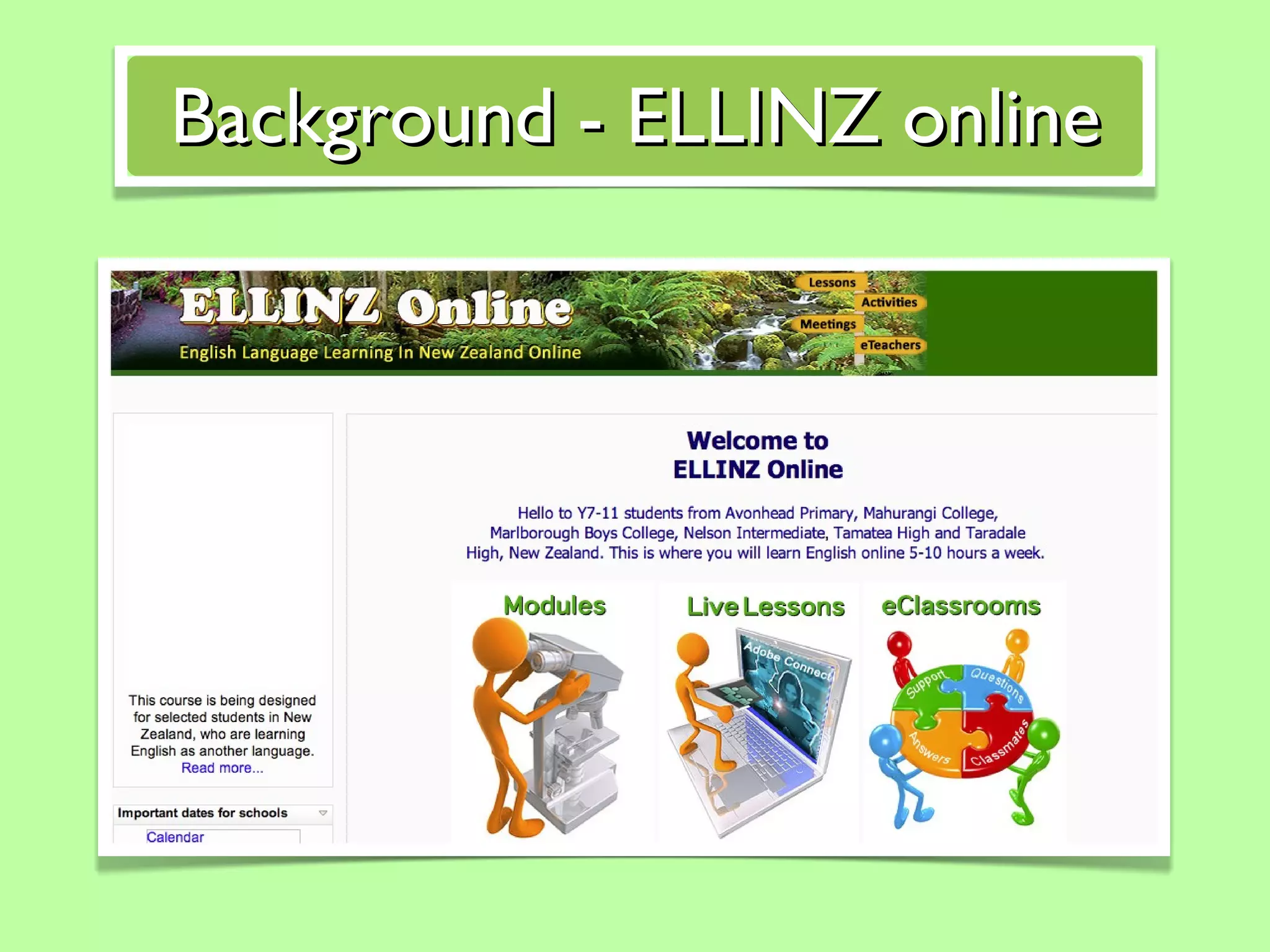 Background - ELLINZ online