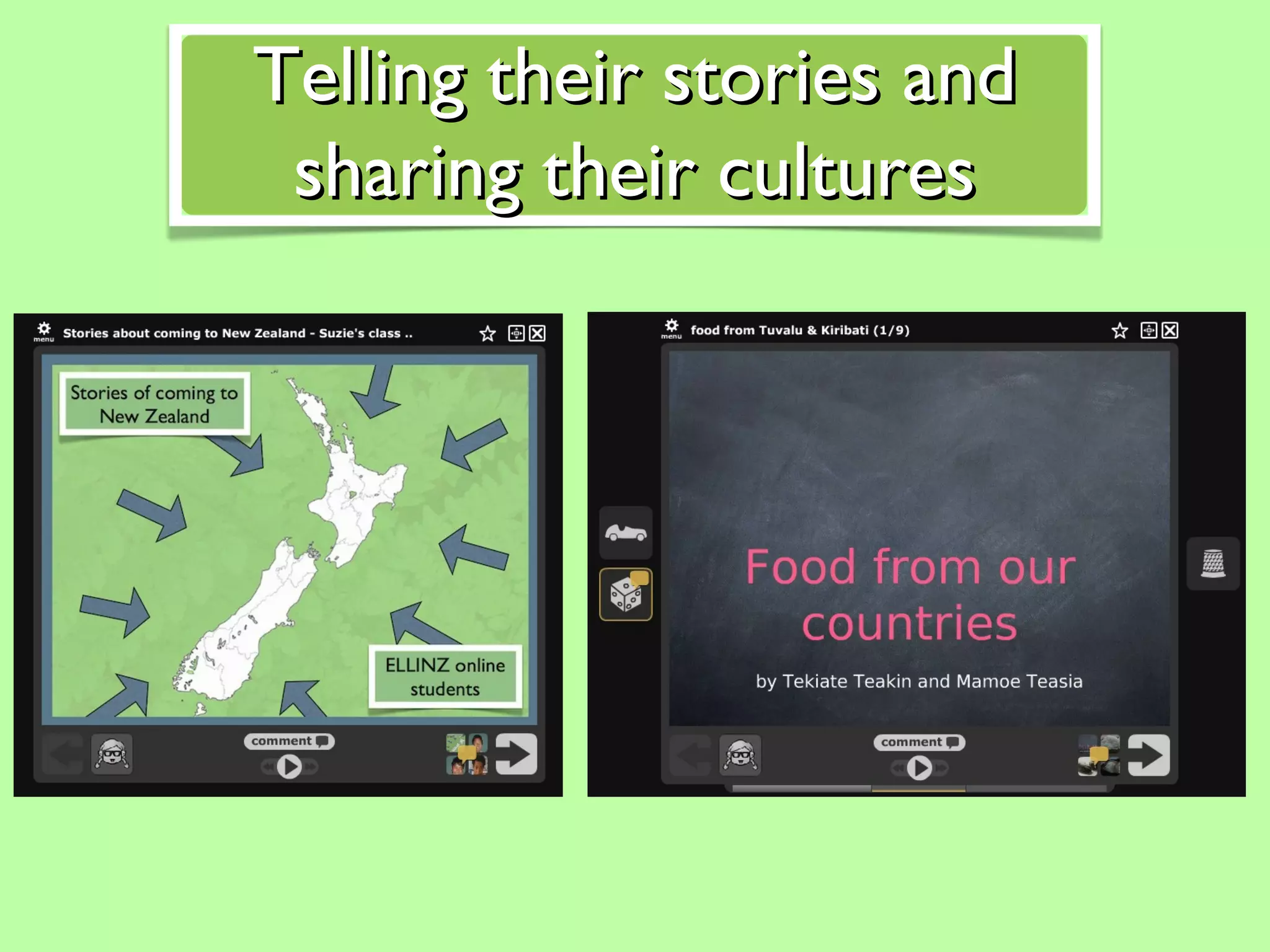Telling their stories and sharing their cultures