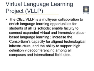 Sunoikisis Lessons LearnedHybrid model: include asynchronous interactionNeed for collaboration leadModels for academic creditSunoikisis: Each campus offers courseCGMA: GIS in Mediterranean ArchaeologyDePauw University, Millsaps College, Rhodes College, The College of WoosterRotating teaching responsibilities and course offering