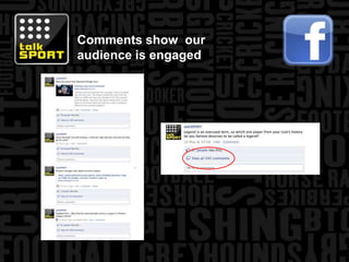 Comments show  our audience is engaged