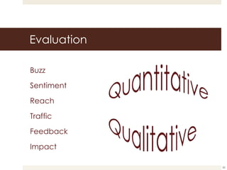 Evaluation Buzz Sentiment Reach Traffic Feedback Impact 