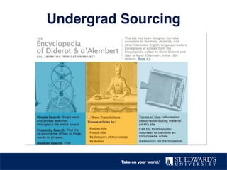 Undergrad Sourcing! 
 