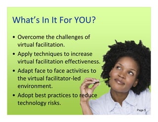 Engaging and Effective Virtual Facilitator-led Training | PDF