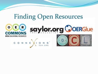 Finding Open Resources
 