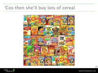 ‘Cos then she’ll buy lots of cereal




                                                          20


                   ...