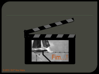 Desobstrução da Via Aérea (M.Heimlich)1º - Colocar-se atrás da vítima;2º -  Colocar os braços à volta da vítima ao nível da cintura;3º -  Fechar uma das mãos, em punho, e colocar a mão com o polegar encostado ao abdómen da vítima, na linha média um pouco acima do umbigo e bem afastada do apêndice xifóide;© 2010  Enf.ª Ana Vieira