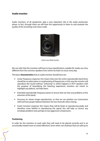 Basic audio recording and mixing | PDF