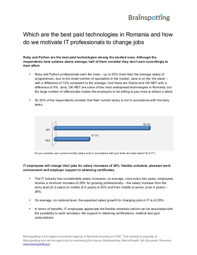 it salaries in romania don salary