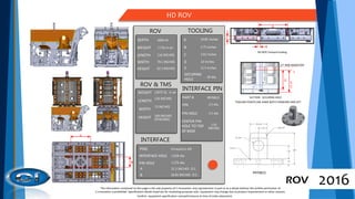 Internal Tooling and ROV Informtion Catalog 2016 | PDF