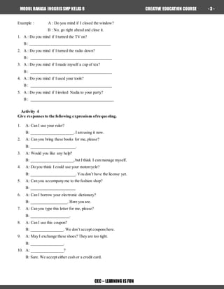 MODUL ENGLISH CEC 2 SMP | DOCX