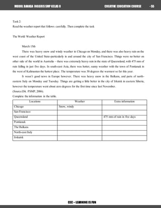 MODUL ENGLISH CEC 2 SMP | DOCX