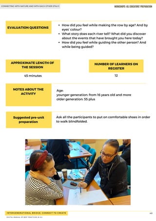 INTERGENERATIONAL BRIDGE: CONNECT TO CREATE
DIGITAL MANUAL OF BEST PRACTICES IN IGL
40
How did you feel while making the r...