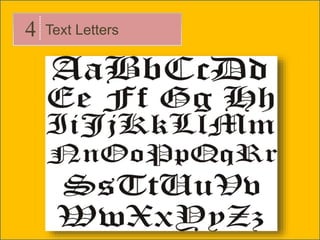 Engineering Lettering Font Slant engineering lettering | PPTX