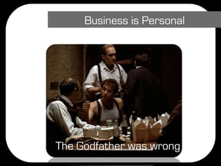 Business is Personal




The Godfather was wrong
 