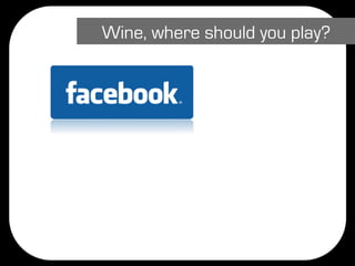 Wine, where should you play?
 
