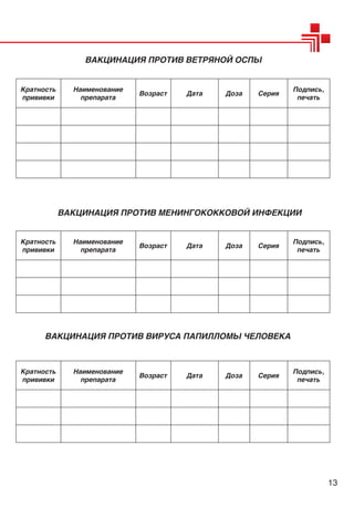 Engels Сертификат профилактических прививок 