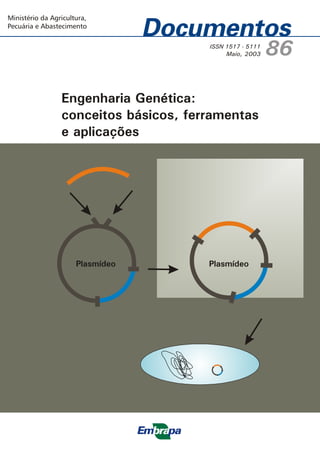 ISSN 1517 - 5111
Maio, 2003 86
Engenharia Genética:
conceitos básicos, ferramentas
e aplicações
Ministério da Agricultura,
Pecuária e Abastecimento
Plasmídeo Plasmídeo
 