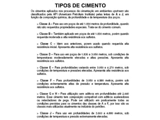 TIPOS DE CIMENTO 