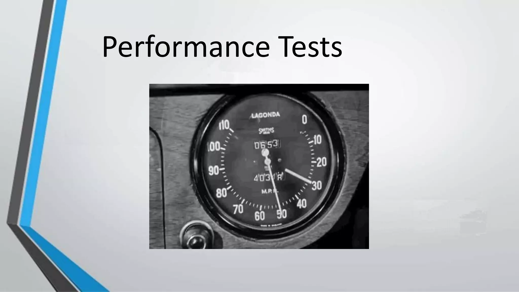 Performance Tests
 