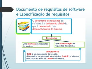 Documento de requisitos de software
e Especificação de requisitos
 