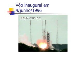 Vôo inaugural em
4/junho/1996
 