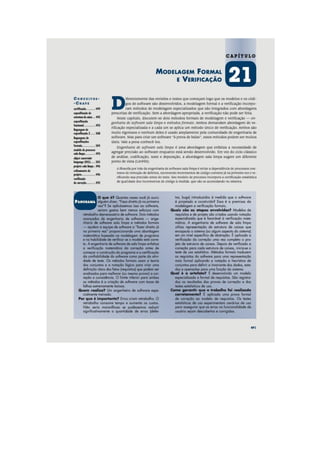 Engenharia de software 7° edição roger s.pressman capítulo 21