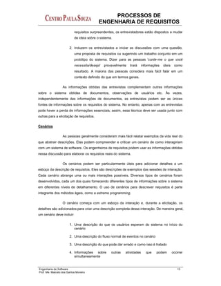 Engenharia de software i 3 - processos de engenharia de requisitos | PDF