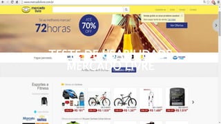 TESTE DE USABILIDADE
MERCADO LIVRE
22
 