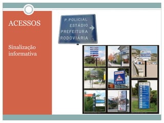 ACESSOS
Sinalização
informativa
 