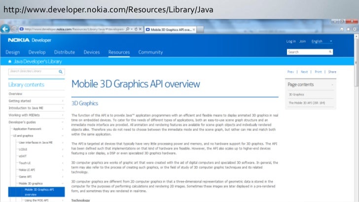 Getting Started with 3D Game Development on Nokia Series 