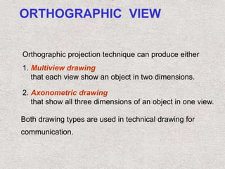 Basics of Engineering Drawing & first angle projection | PPTX