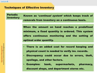 Inventory Control & Management | PPTX