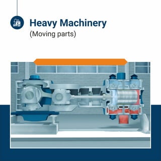 Pressure Vessel
Heavy Machinery
(Moving parts)
 