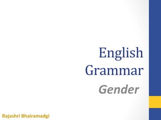 Gender and types-English Grammar