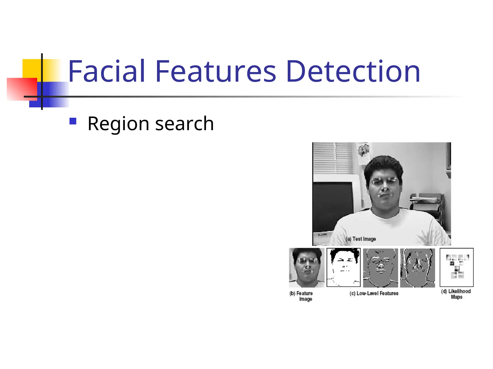 Facial Features Detection  Region search 